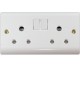 Double Socket Outlet Round