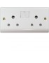 Double Socket Outlet Round
