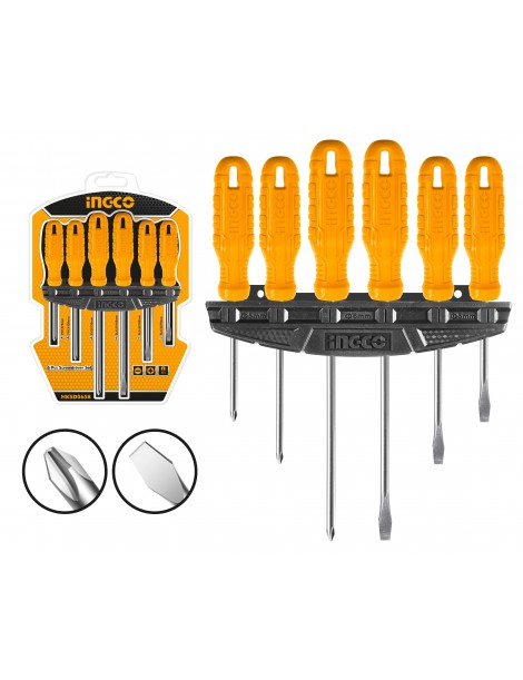 INGCO HKSD0658 6PCS S/DRIVER SET -BLISTER PACK